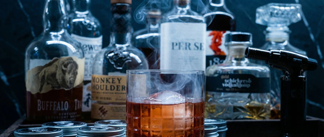 Koktejlový recept: Uzené Negroni - S koktejlovým uzeníkem - Smoking Spirit