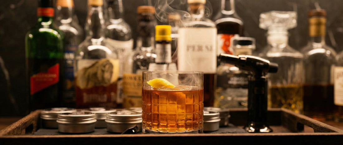Koktejlový recept: Uzený Sazerac - S nápojovým uzeníkem - Smoking Spirit